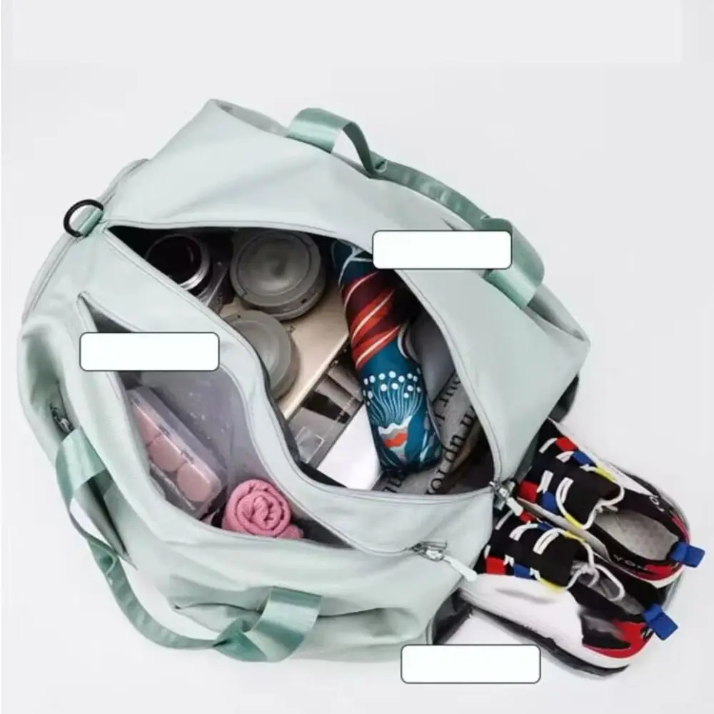 Large Capacity Sports Gym Bag Waterproof Hand Luggage Travel Dry Wet Bag Lightweight Dry Wet Separation Fitness Training Bag