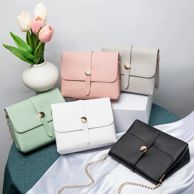 Minimalist Small Square 2024 Ladies Girl Cute Shoulder Bag Foreign Trade Fresh and Sweet Crossbody Bag Girl