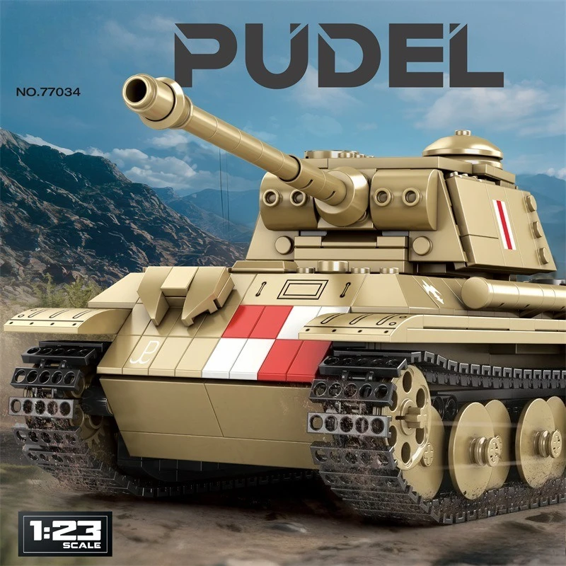 

Military Series Tank Model Building Blocks Creative Assembly Track Vehicle Collectible Educational Toys MOC Bricks Boys DIY Gift
