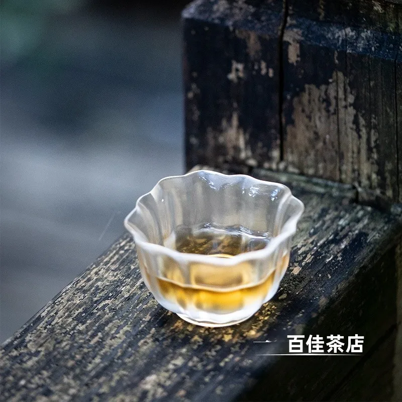 

Ruijin Glass Tea Set Soft Ele Heat Resistant Chinese Sle Tea Cup for Brewing And Sip Tea Gourmet Dining Utensils