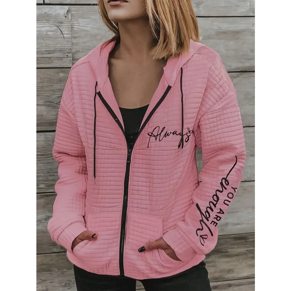 

Plus Size 1XL-5XL Women Fashion Floral Printed Long Sleeve Jacket Coat Ladies Casual Printed Zipper Hoodie Coat