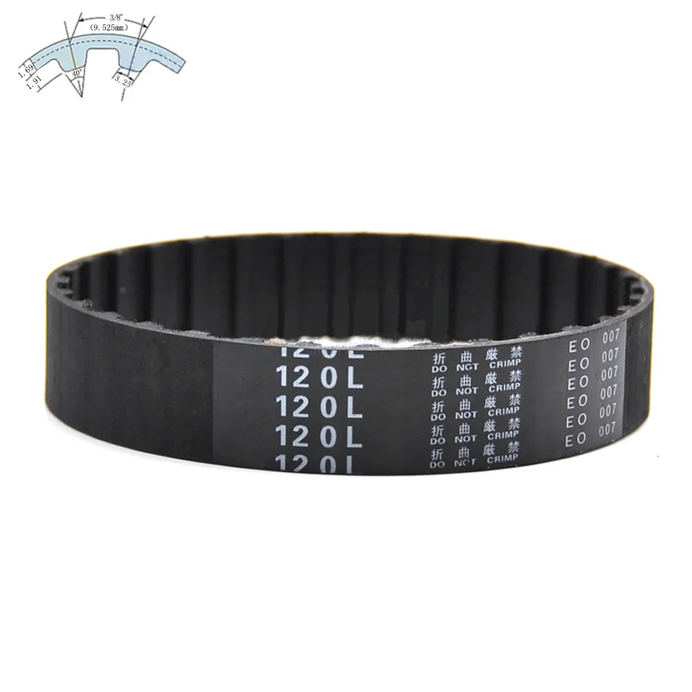 

180L-244L шаг 9,525 мм зубчатый шкив ремень Закрытая петля резиновые ремни ГРМ ширина 12,7 мм 20 мм 25 мм 38 мм синхронный ремень