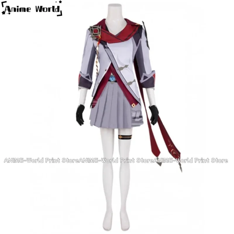 カスタムサイズ 女性用コスチュームドレス 子供用コスプレ 原神インパクト タルタリア衣装 アクセサリー付きr,7;k'2.s;9