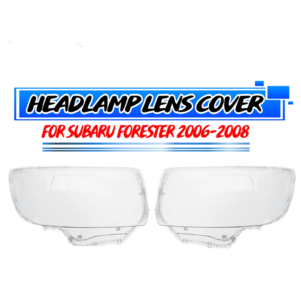 1PCS Car Front Headlight Headlamp Lens Cover Head Light Lamp Shell For Subaru For Forester 2006 2007 2008 SU2503119 SU2502119