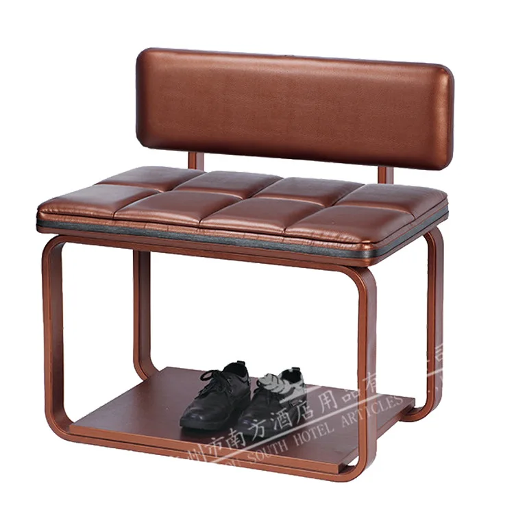 Hotel Luggage Rack Hotel Room Shelf South J-62 Gold Shoe Rack Sofa Seat Multifunctional Luggage Rack