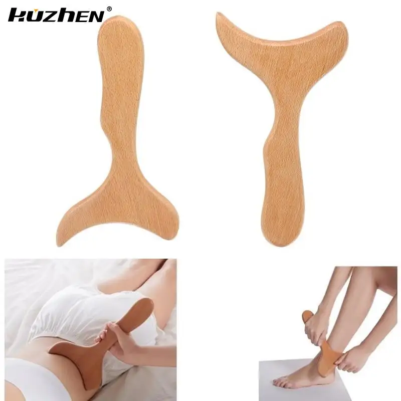 

Wooden Lymphatic Drainage Massager Paddle Manual Anti-Cellulite Gua Sha Tool Muscle Pain Relief Soft Tissue Therapy Device