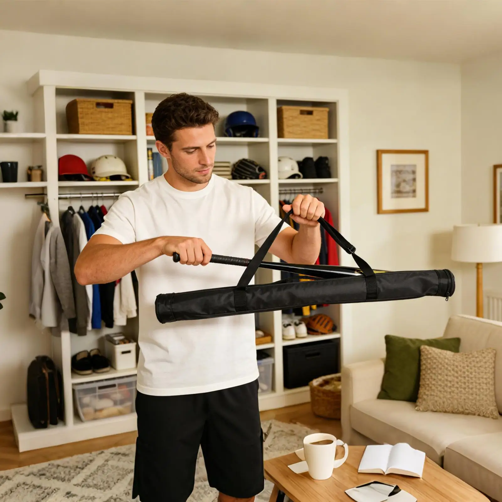 

Baseball Bat Cover Sleeve Large Capacity Lightweight Bag Bat Cover Bag For Practice League High School Travel Sports College