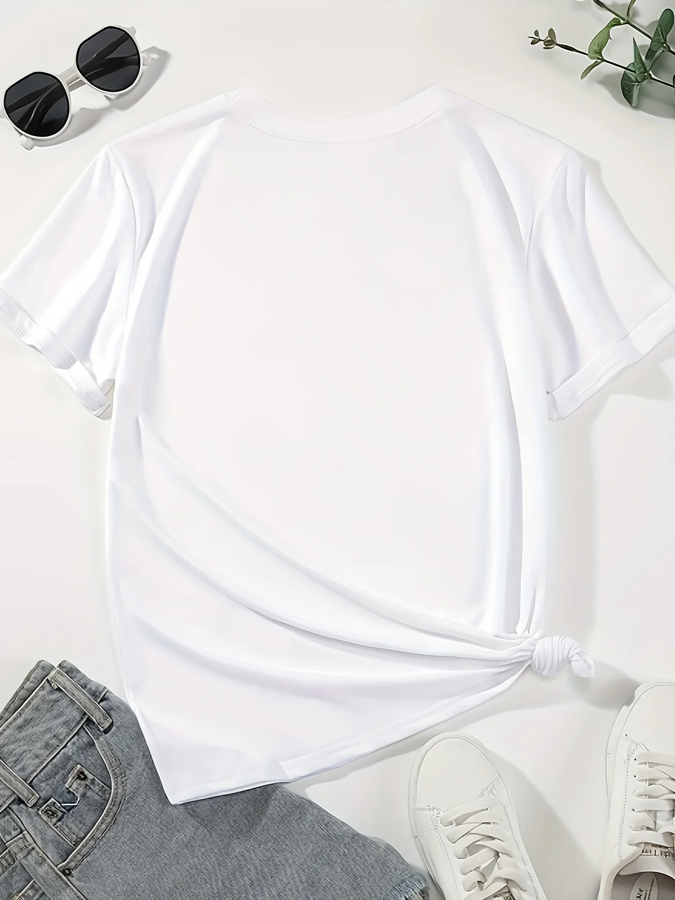 T-Shirt imprimé chat mignon pour femmes, grande taille, doux, manches courtes, col rond, avec chaton vibrant, imprimé Floral, haut décontracté