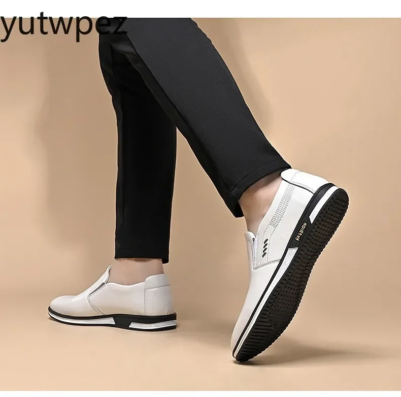 Bequeme Loafer Slipper für Herren, rutschfeste Fahrschuhe, hochwertige Herrenschuhe, große Größen, luxuriöse Herren-Lederschuhe – Detail 10
