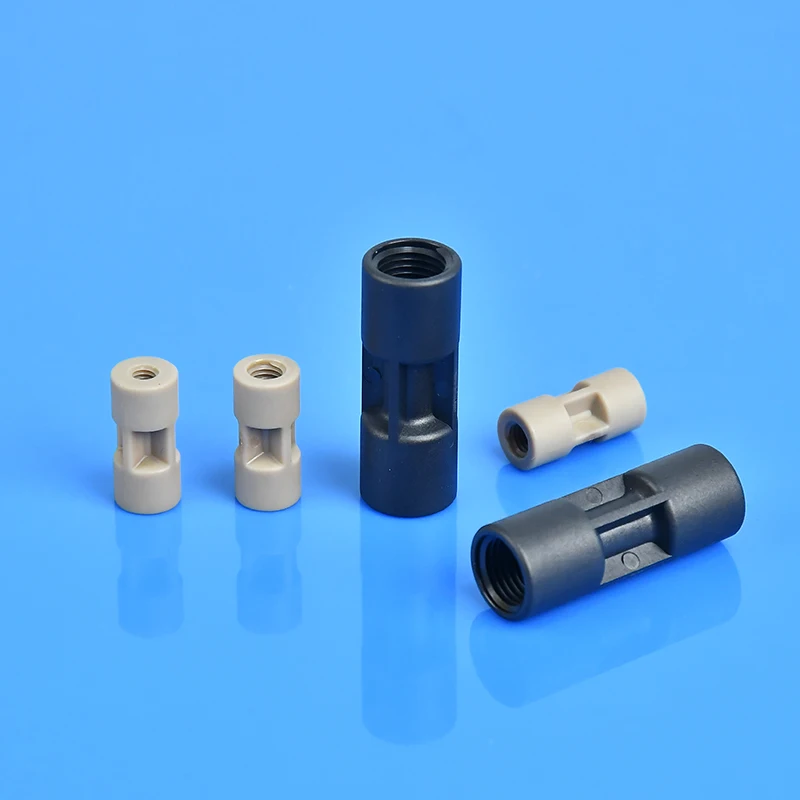 Runze  PEEK Female Thread Straight Adapter Plastic Fitting Female Thread Connector