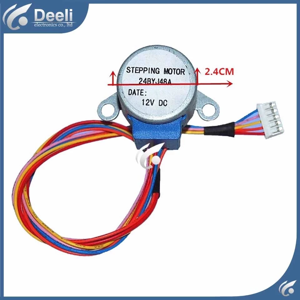 ใหม่ทำงานสำหรับเครื่องปรับอากาศควบคุมมอเตอร์ 24BYJ48A GAL12A-BDมอเตอร์ 1Pcs