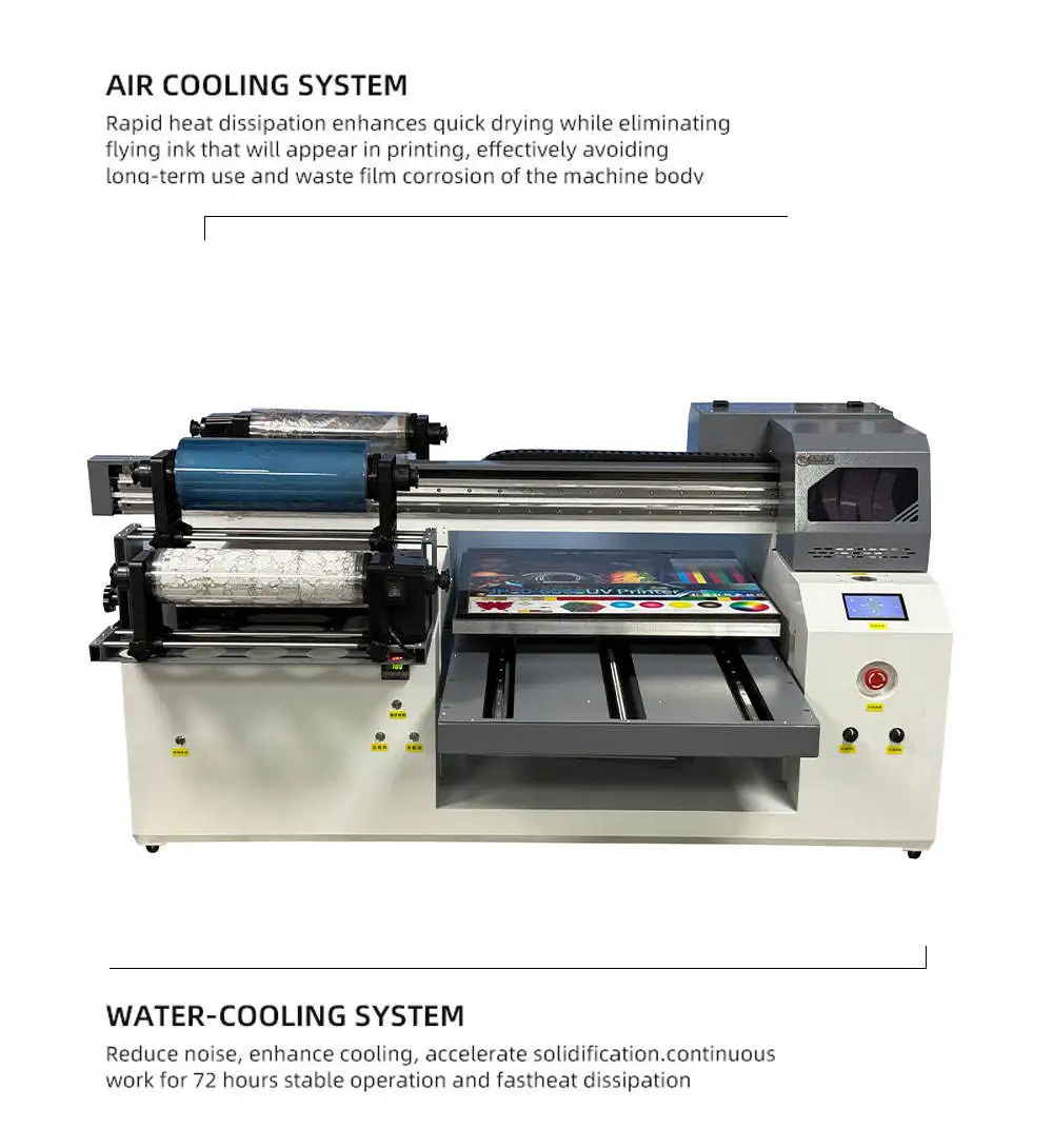 JP30-6060 UV DTF Printer Roll To Roll All In One Uv Printing Machine For Metal Phone Case Leather New 6060 UV Flatbed Printer