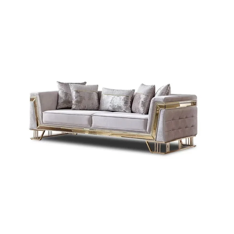 

Modern luxury sofa design living room shopping mall fabric soft combination sofa