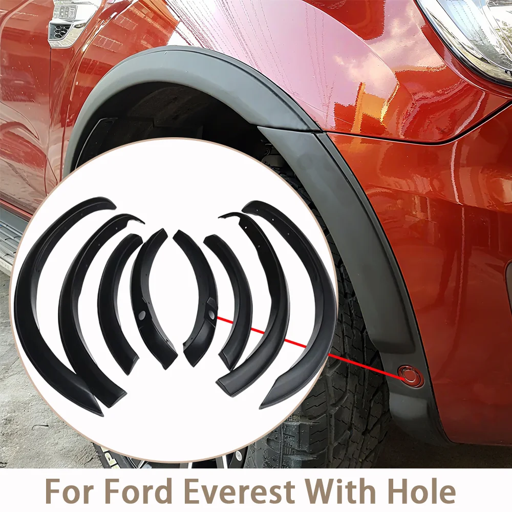 

Mudguards Wide Body Wheel Arch Fender Flares For Ford Everest 2015-2021 Matte Black ABS Plastic Wheel Arch Covers 4x4 SUV Models