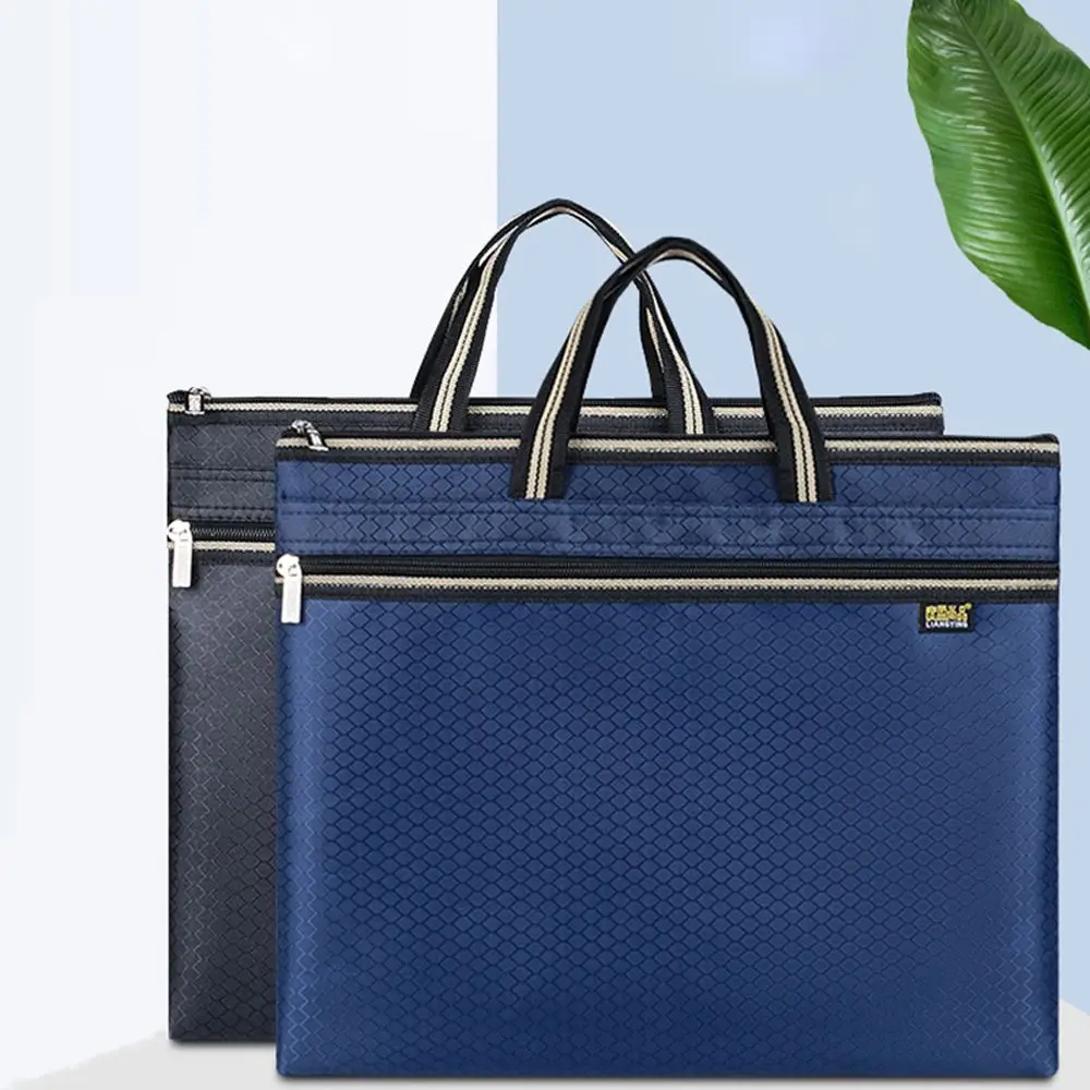 

School Filing Products Briefcase Office Supplies File Organizer Package A4 Document Bag Business Handbag Business Storage Bag