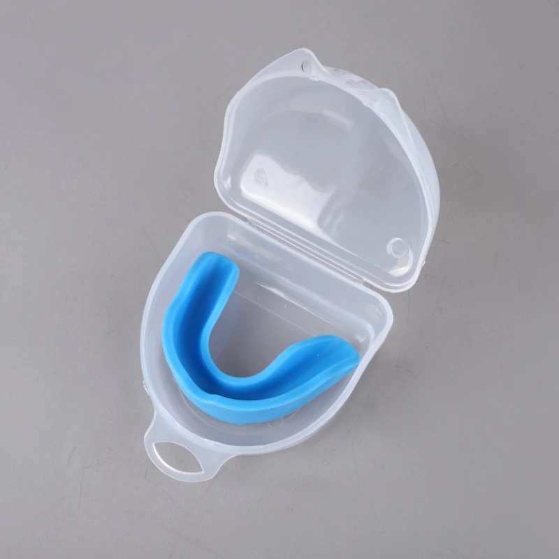 Men Women Boxing Mouth Guard Teeth Protection Sports Tooth Guard With Plastic Case Silicone Braces