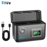 Probty FZ100 Battery Charger Fast Dual Slot for Sony A7III, A7IV, A6700, FX3, FX30, A9, A7C, A7CII, A7RV, A7RIII，A6600, ZV-E1