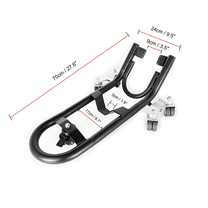【Hot】 Motorcycle Rear Stand Set 360° Movable Lift Stands, Heavy Duty Motorcycle Front  Stands Collocation,Separate Sales