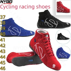 Kart-zapatos de carreras para motocicleta, calzado sencillo y ligero, disponible en rojo, negro y rojo