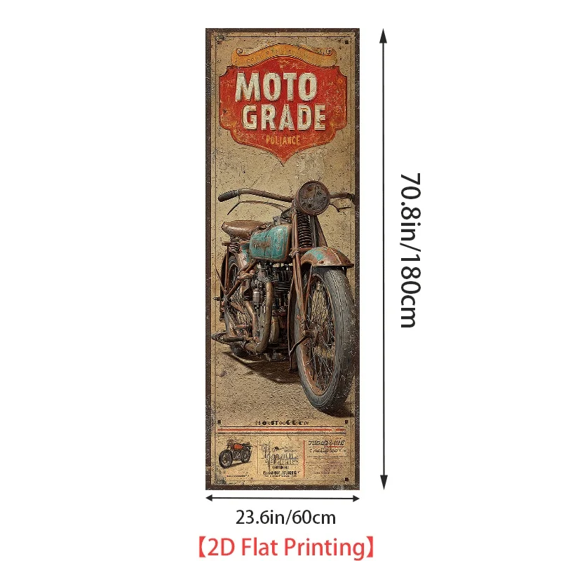 Refrigerator Sticker Motorcycle Grade Insurance Poster Theme Scene Wall Sticker Decoration Wallpaper Self-Adhesive for Cabinet - view 3