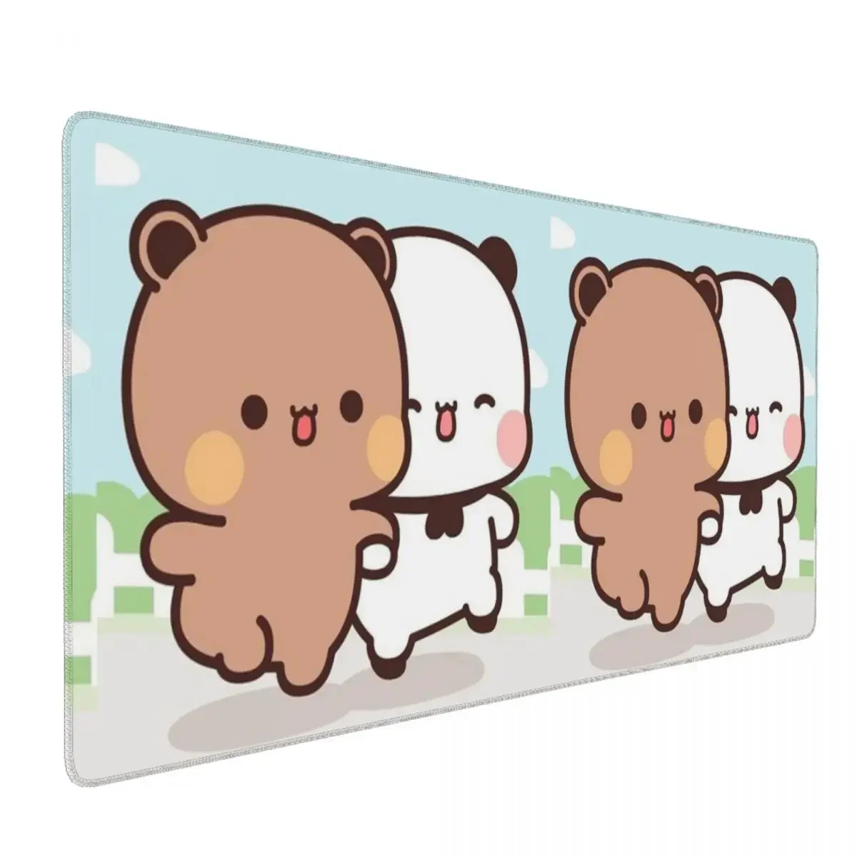 Персик и Goma Bubu Dudu Balloon Большой коврик для мыши Компьютерная клавиатура Коврик для мыши Геймер ПК Ноутбук Настольный коврик Аксессуары Настольные коврики