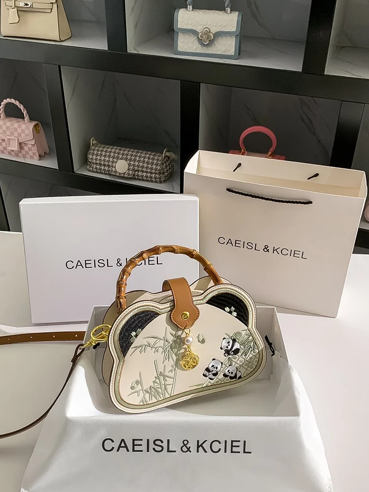 caeislkciel-women's-bamboo-inspired-crossbody-bag-fashionable-chinese-panda-design-soft-pu-leather-handbag-casual-style