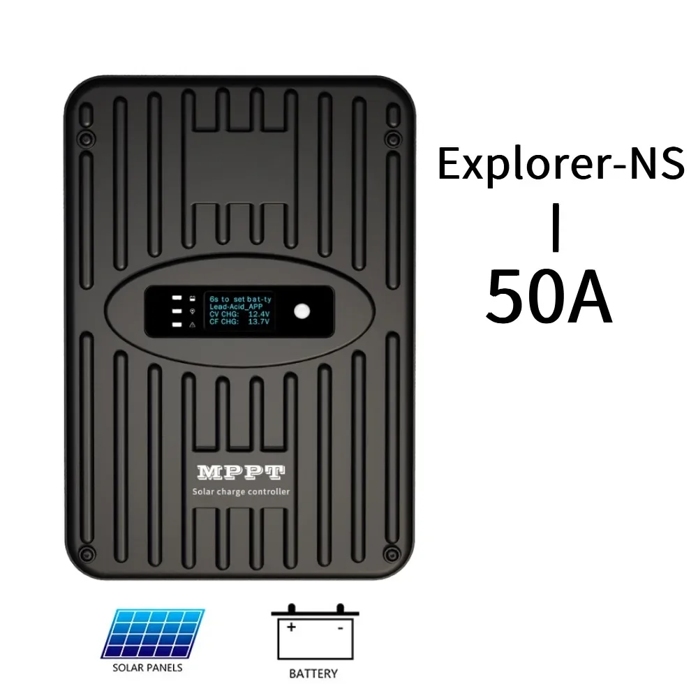 Comunicazione APP mobile MPPT Regolatore di carica della batteria solare 50A 60A Explorer-NS Serie RV Controller dedicato PV