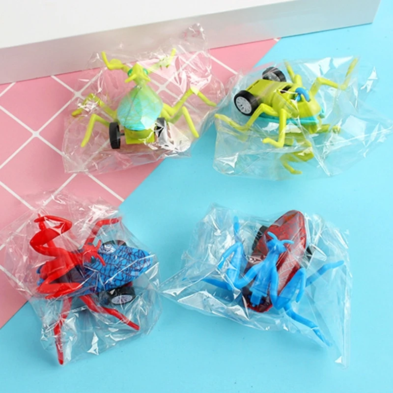 Bidsprinkhanenthema Terugtrekautospeelgoed Reisvriendelijk Educatief speelgoed voor jonge kinderen 15UB