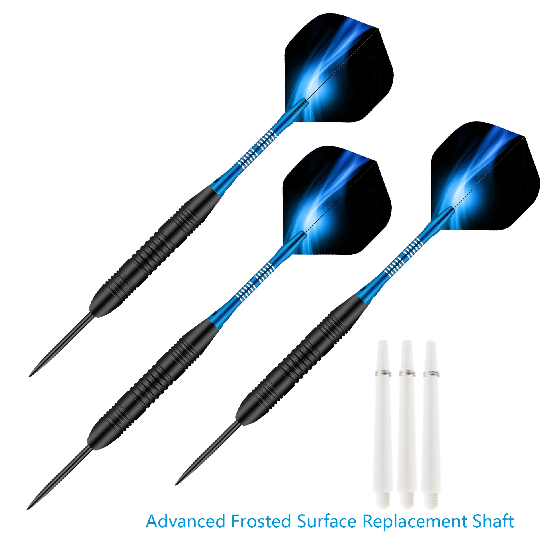 3PCS Needle Darts Indoor Competitive Entertainment Darts Classic Blue Aurora Iron Darts With Beautiful Dart Box