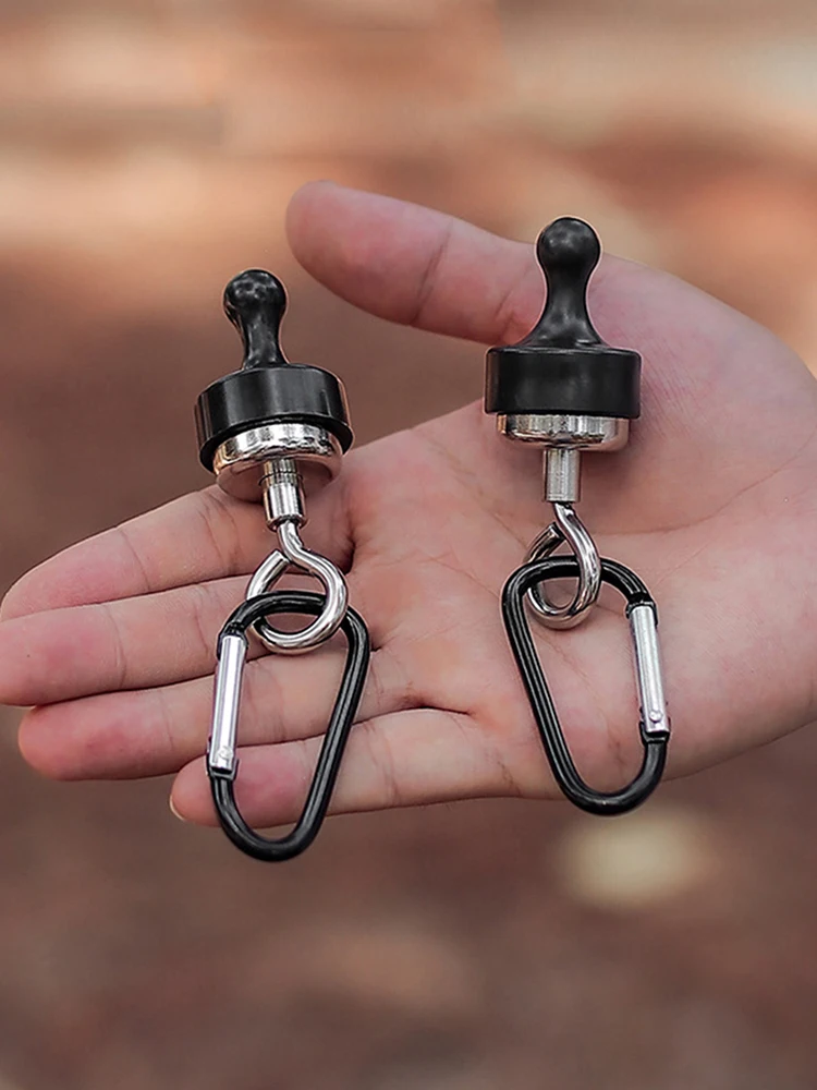 Magnetic Lanyard Clip Pulling Force Flexibility Hooks Heavy Duty Multipurpose for Hiking Camping Climbing Picnic