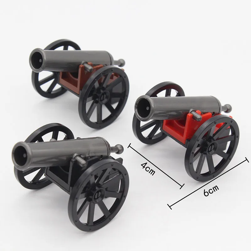 Medieval Cannon Military Building Block Napoleon Field Unicorn Cannonball Figure Chariot Raft Siege Vehicle Toys Kids Brick B089