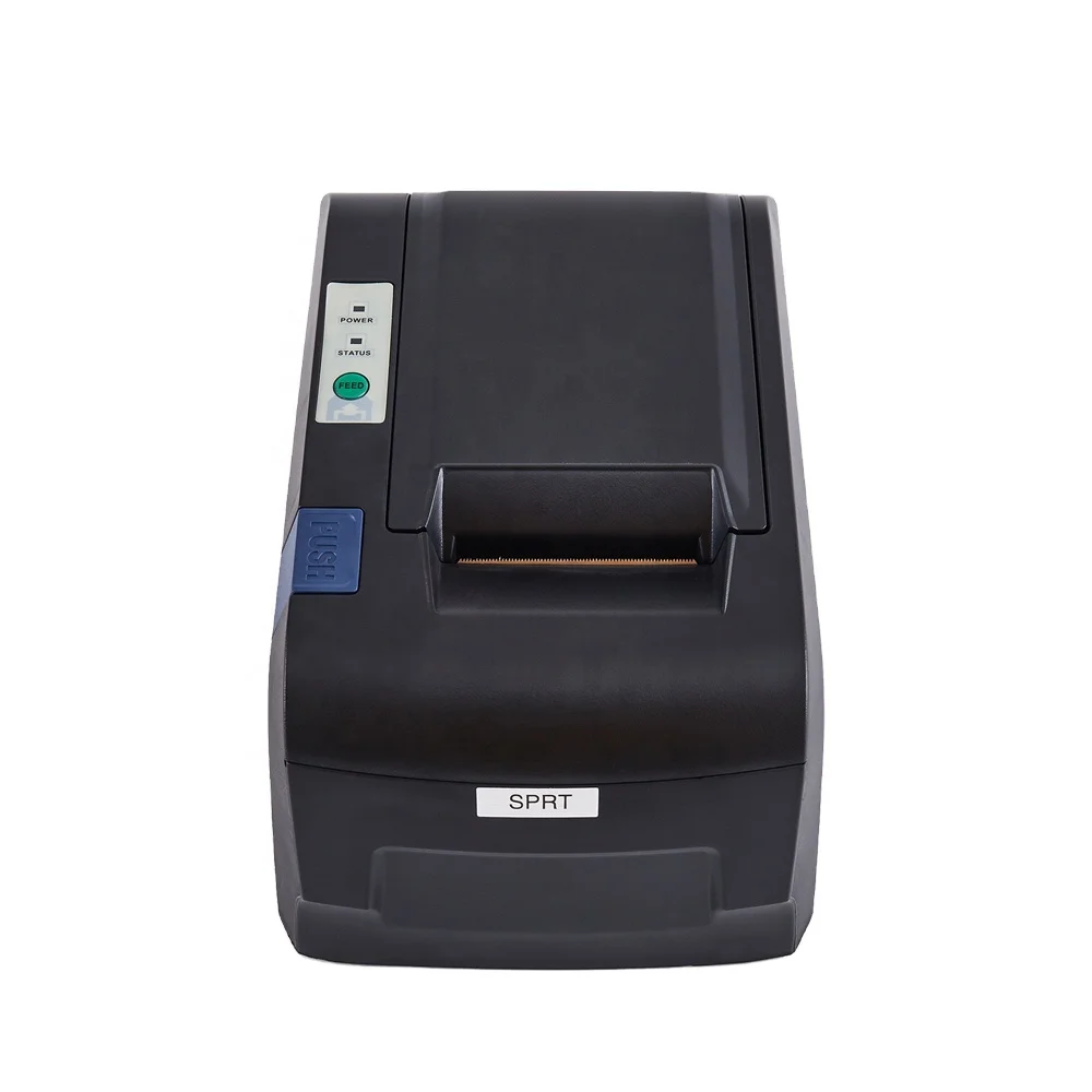 

70mm/s Black Thermal Receipt Printer Ethernet USB POS Bill Print Machine 58IV Model With Thermal Paper Stock