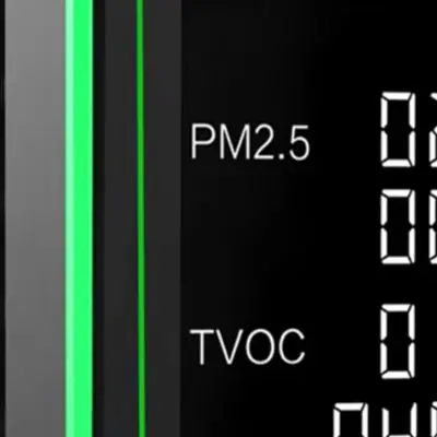 6 In For Air Quality Detector PM2.5 TVOC For Co Temperature Humidity Monitor With Semiconductor Sensor Large Display For Indoor