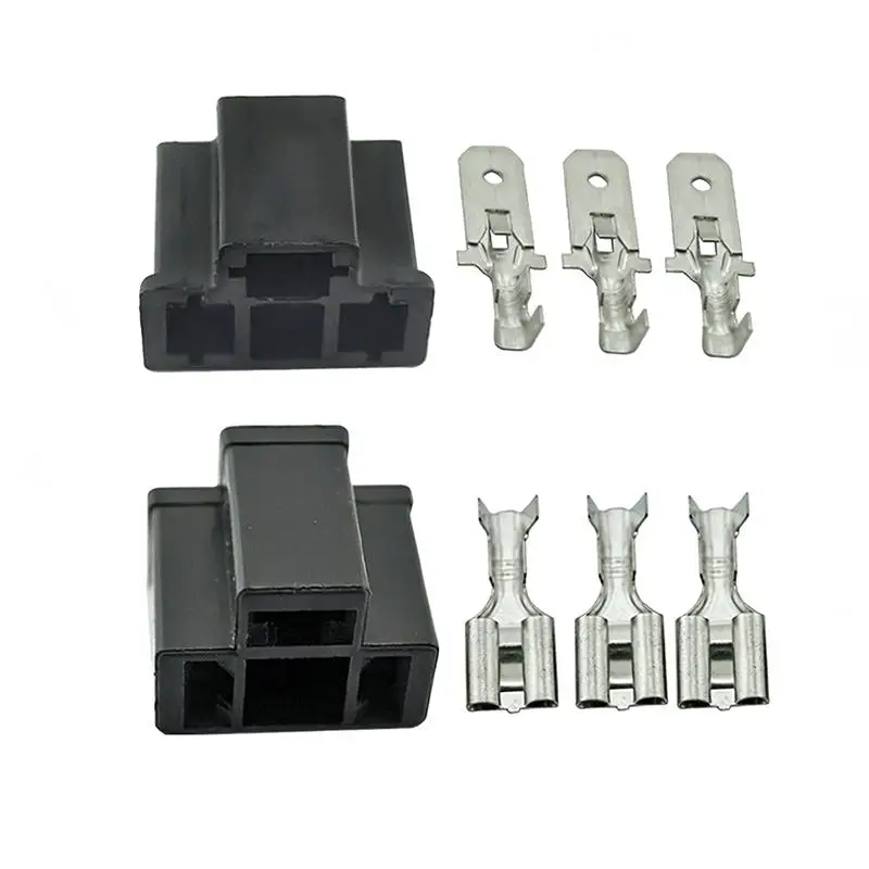 [X6O] H4/HB2/9003 Lamp Holder Connector Terminal Motorcycle Automotive Light Plug Socket Connector Terminal
