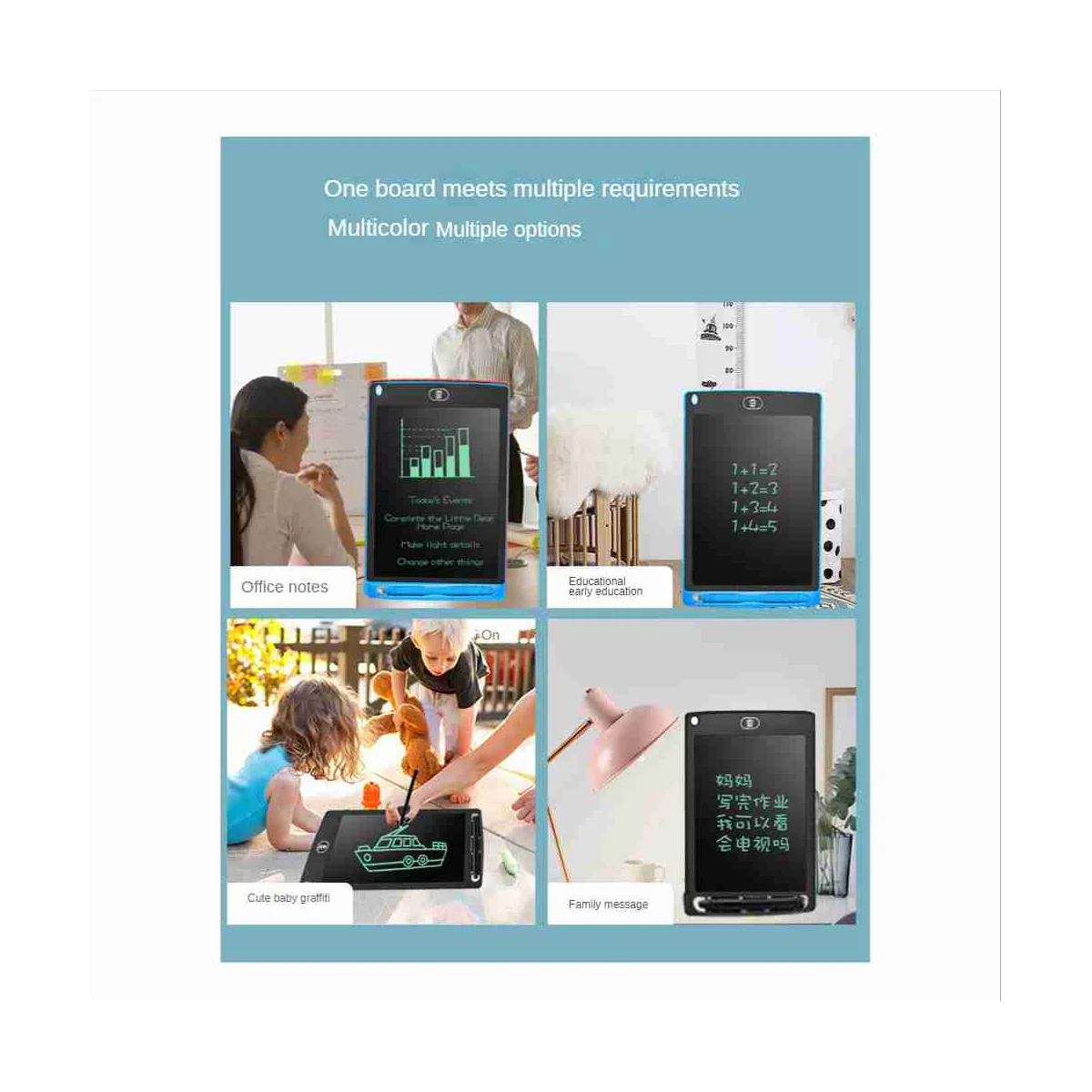 LCD Writing Pad 10 Inch Electronic Graphics Drawing Pads, Drawing Board , Digital Handwriting Doodle Pad Boy Blue