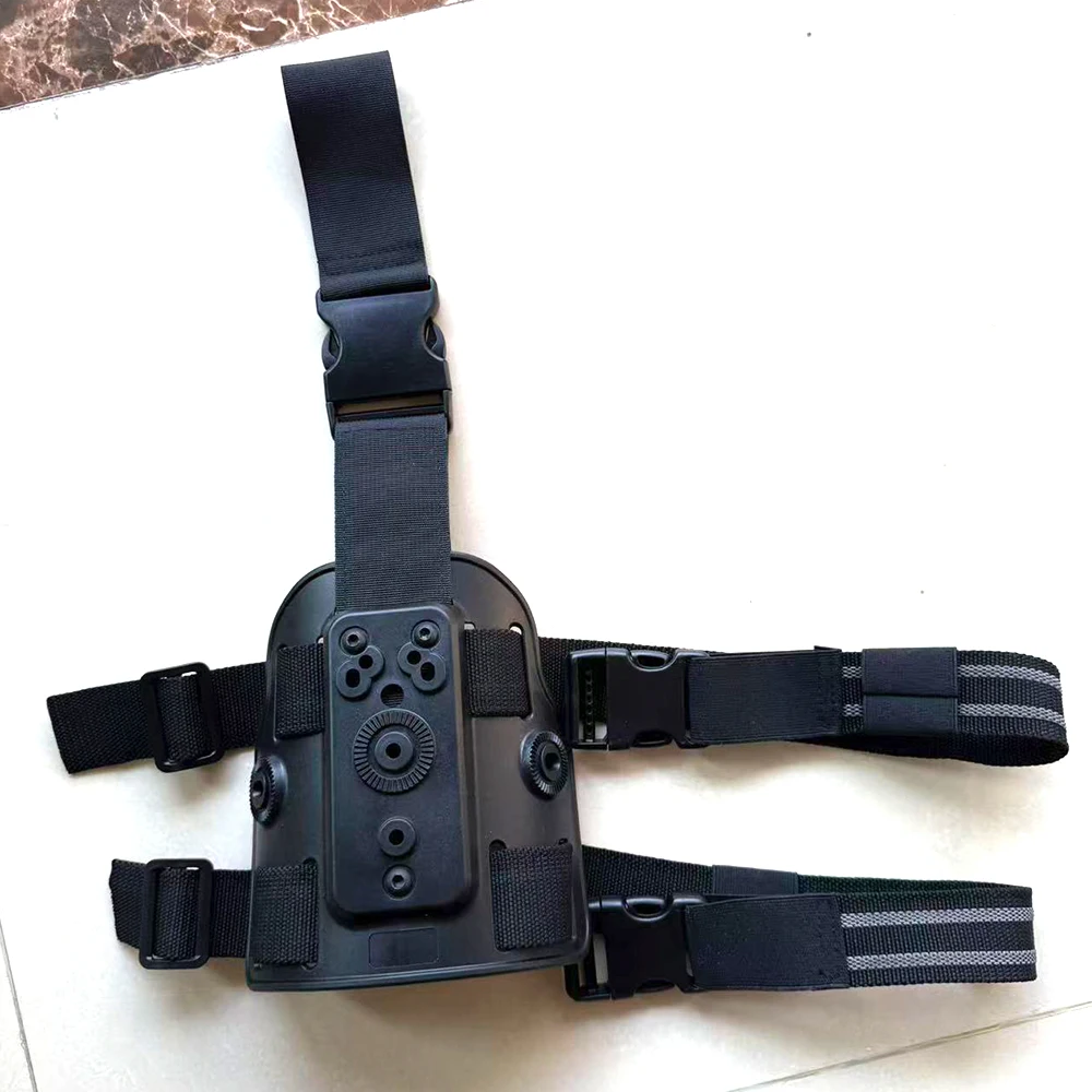 Tactical Leg Gun Holster Platform For Glock 17 19 Beretta M9 Sig P226 Airsoft Drop Thigh Pistol Case Paddle Adapter for Hunting