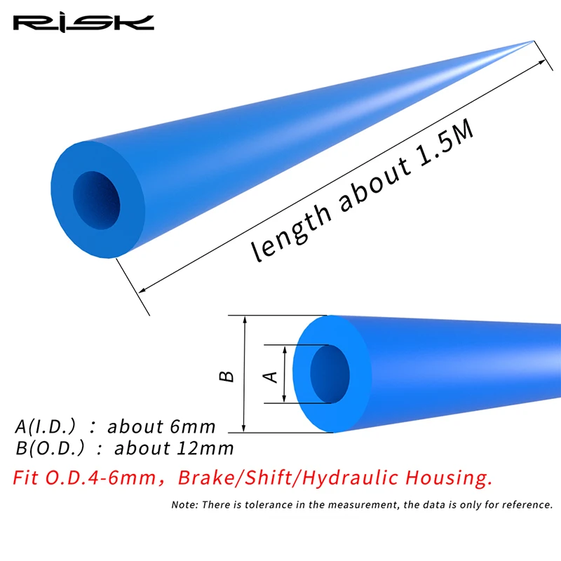 RISK 1.5M Bike Frame Internal Housing Damper for Inner Cable Routing MTB Road Bicycle Frames Protector Sponge Tube Noise Reducer