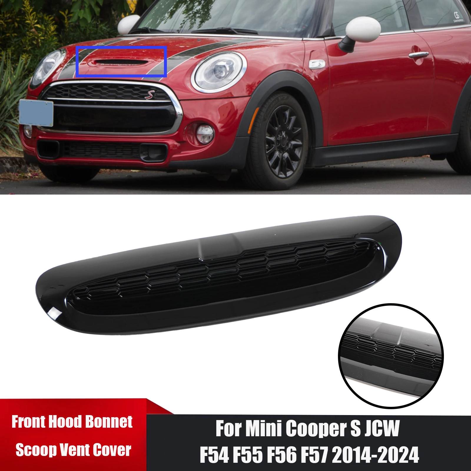 

Для Mini Cooper S JCW F54 F55 F56 F57 2014-2024 Передний капот, совок, вентиляционная крышка, комплекты кузова, автоаксессуары, запасные части