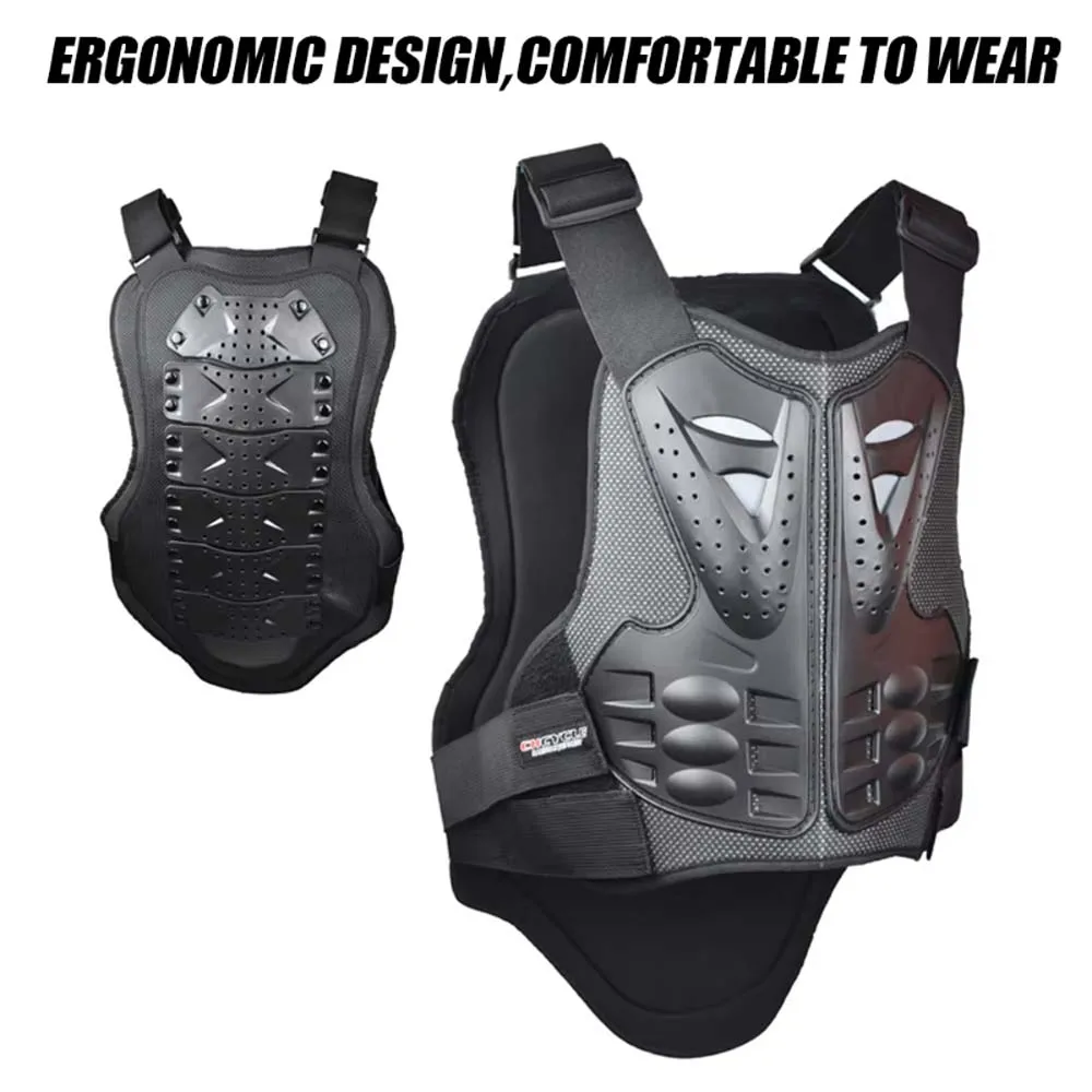 Armatura per moto Gilet protettivo per colonna vertebrale toracica Motocross Sci Pattinaggio Attrezzatura per snowboard Gilet da equitazione per moto ATV