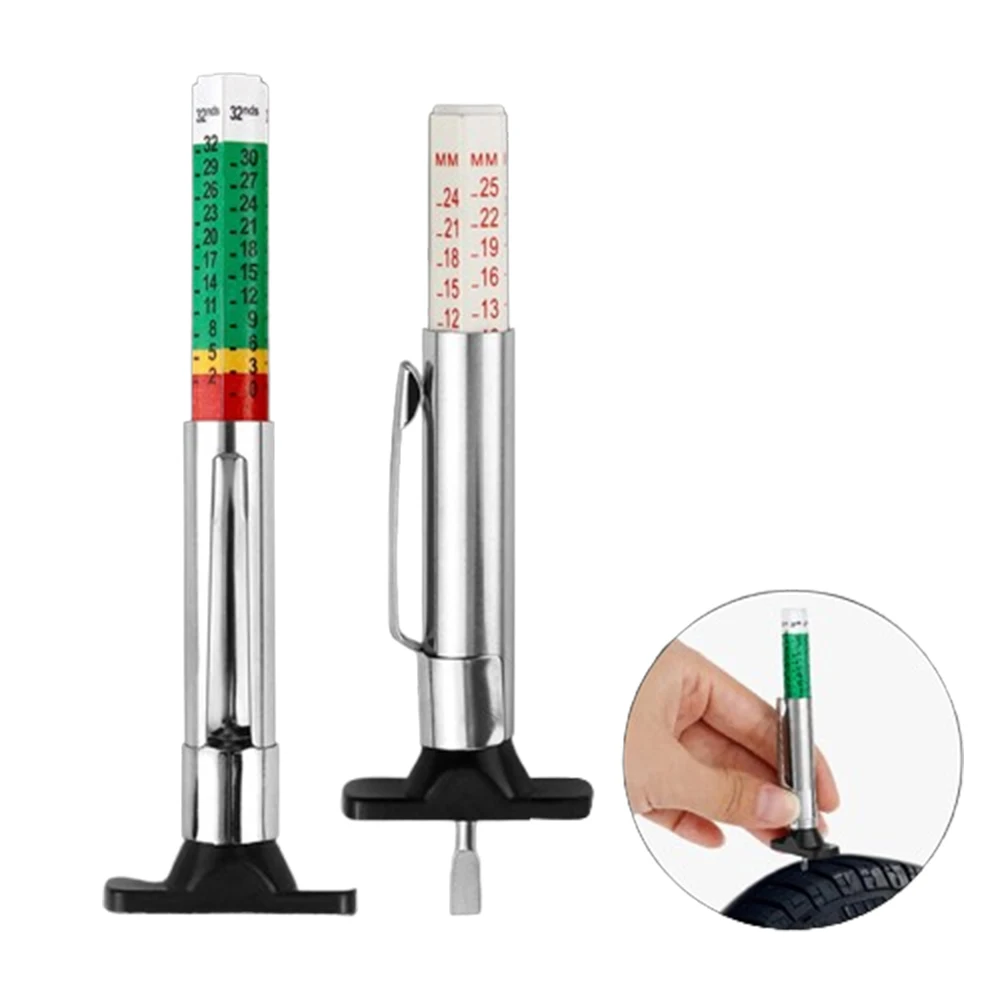0-25mm Tire Tread Depth Gauge Measurement Tool Tire Wear Gauge Accurate Tyre Tread Depth Measurement Instrument