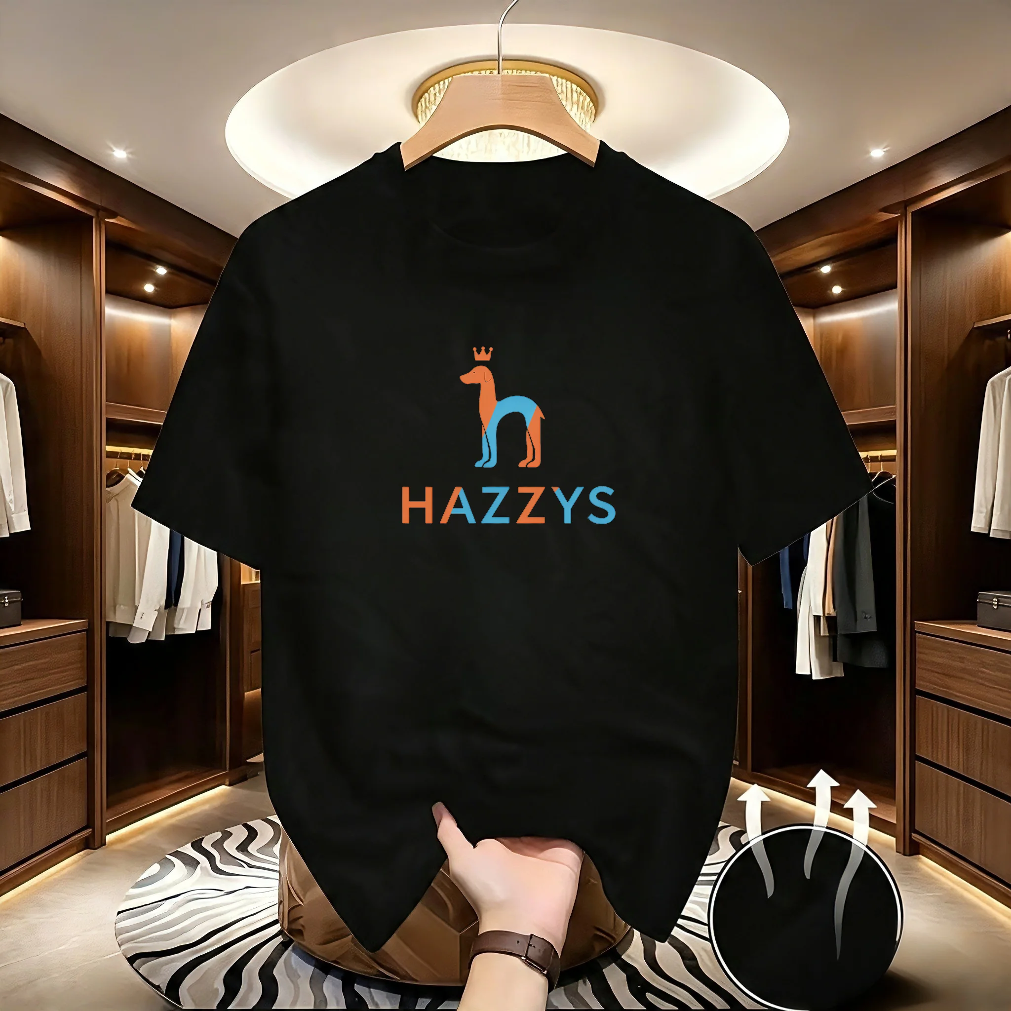 2026 New Men’s Round Neck Running T-shirt Spring/Summer Thin Top Handsome Print Quick Dry Short Sleeve Breathable Fitness Sports