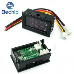 DC 0-100V LED Digital Voltmeter Ammeter 1A 10A 50A 100A LED Display Currentv Voltmeter Digital Meter DSN-VC288 Module