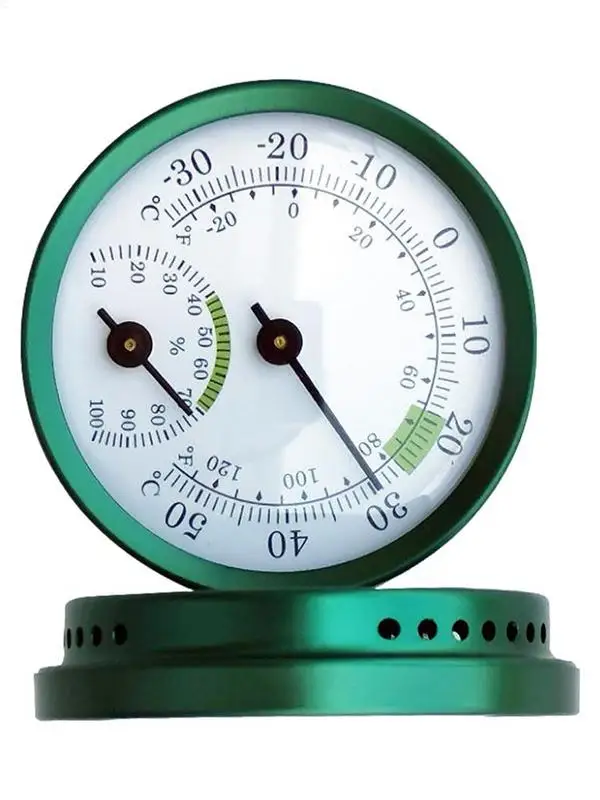 Indoor Humidity Monitor Double Pointer Hygrometer Outdoor Indoor Humidity Monitor For Humidors Greenhouse Garden Cellar Closet