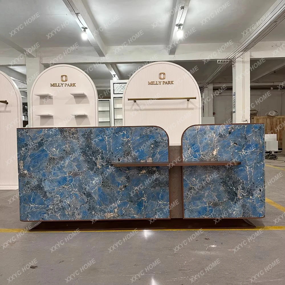 Marble Company Front Desk Hotel Inquiry Reception Desk Club Bar Counter
