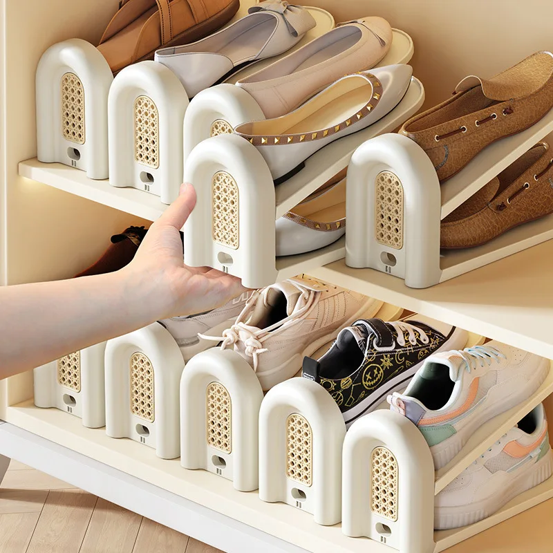 

Регулируемый держатель для обуви, простая полка для хранения обуви в стиле ретро, экономия места, дизайнерские полки для обуви, органайзер для прихожей, органайзеры для обуви