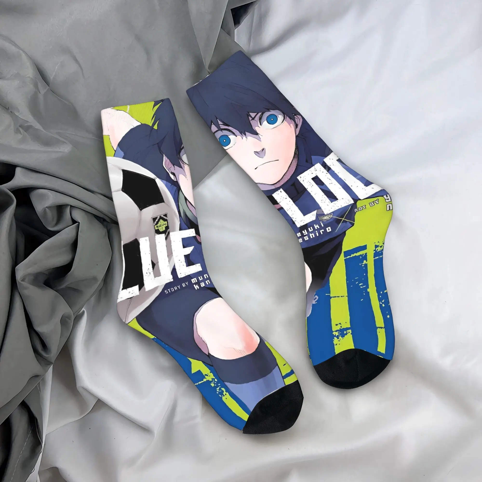 

Blue Locks Stockings Custom Trendy Socks Winter Anti Bacterial Socks Unisex Men Skateboard Quality Socks