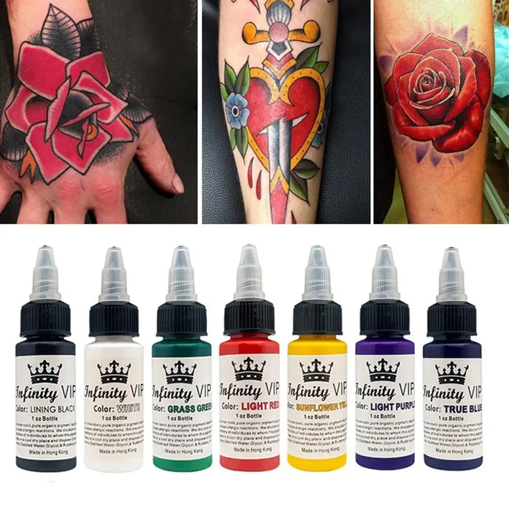 6Colors Juice Tattoo Cream Use Tattoo Male Female Tattoo Accessories Popular Henna Tattoo Liquid Painting Temporary