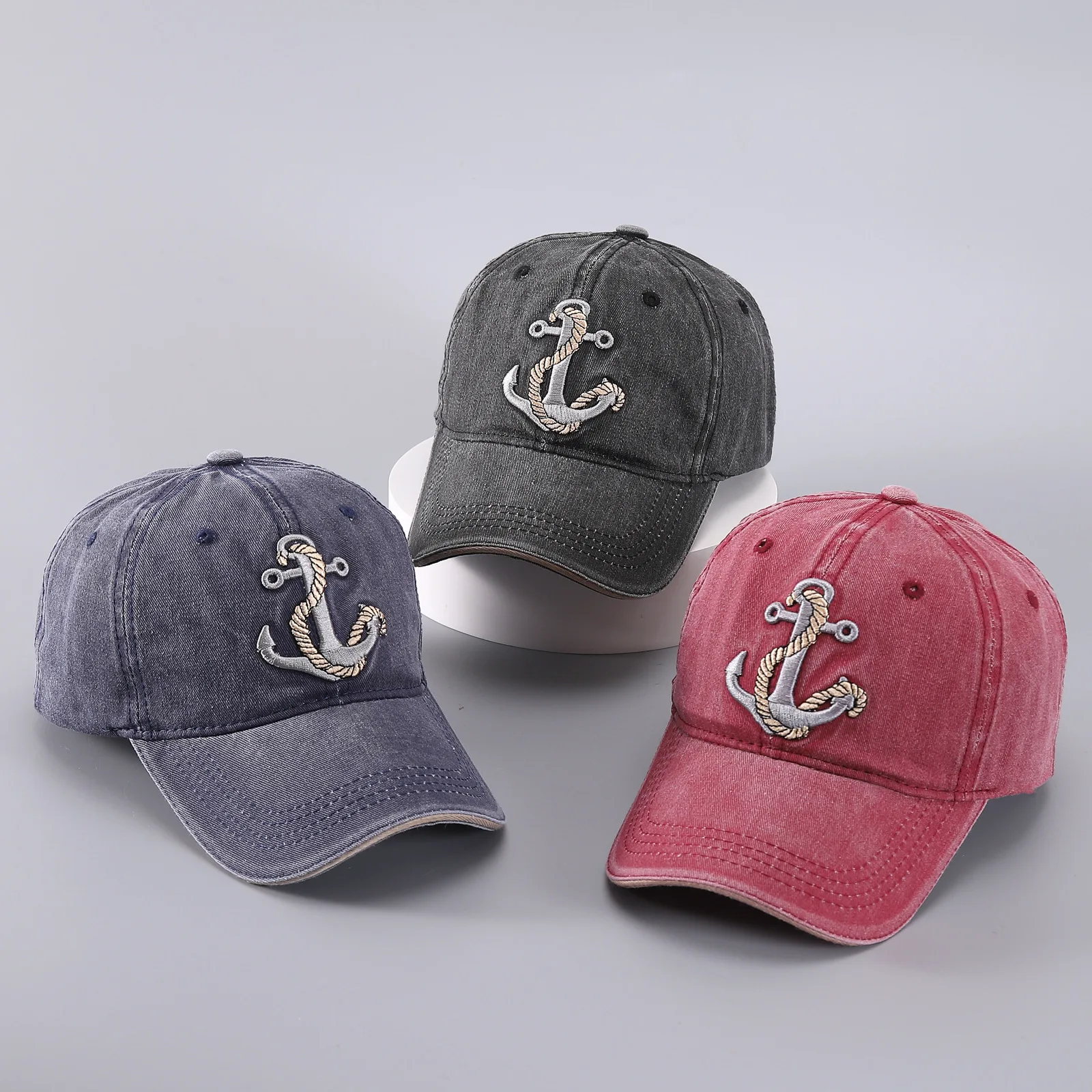 Gorras de Béisbol Unisex con Bordado de Gancho Pirata, Gorras Casuales Ajustables, Gorra de Protección Solar para Primavera y Otoño