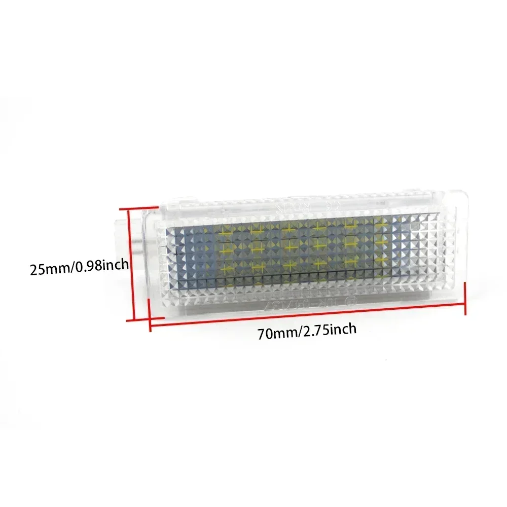 2PCS LED Courtesy Footwell Under Door Interior Light 63316972605 For BMW E60 E70 E90 E92 E93 E87 E88 F02 F10 F20 X5 M3 MINI Z4