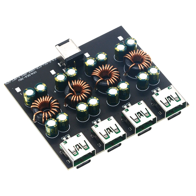 QC4.0 QC3.0 1 2 4ทาง USB Type-C โทรศัพท์มือถืออะแดปเตอร์ชาร์จเร็ว6-35V Step Down Buck MODULE SW3518/SW3516สำหรับ Huawei